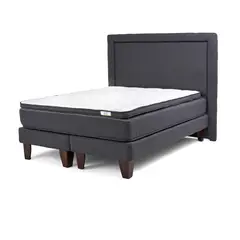 DRIMKIP - Cama Europea Hybrida Queen BD 160x200 cm + Respaldo