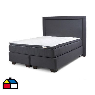 Cama Americana Hybrida 2 Plazas Plus BD 150x200 cm + Respaldo