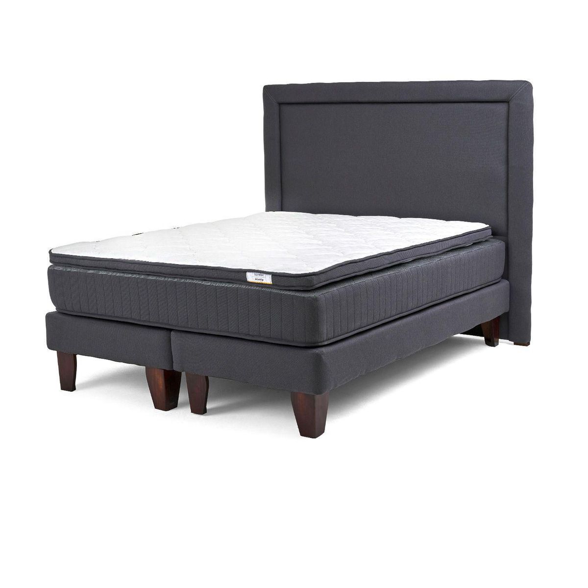 DRIMKIP - Cama Europea Hybrida Full BD 137x190 cm + Respaldo