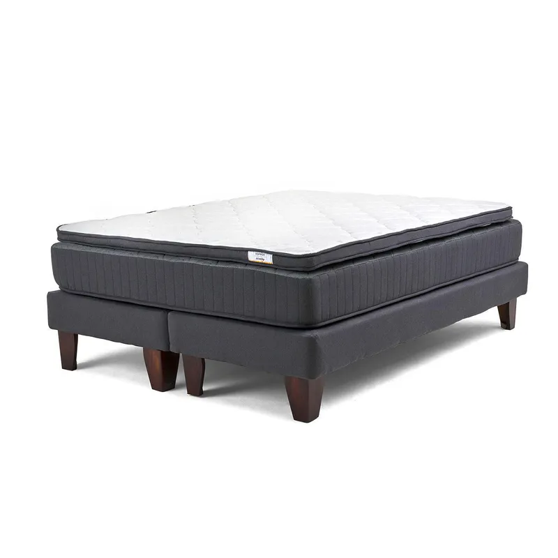 DRIMKIP - Cama King Europea Hybrida Gris