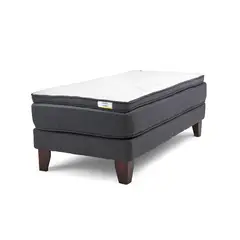 DRIMKIP - Cama Europea Hybrida 1 Plaza Plus BN 90x200 cm