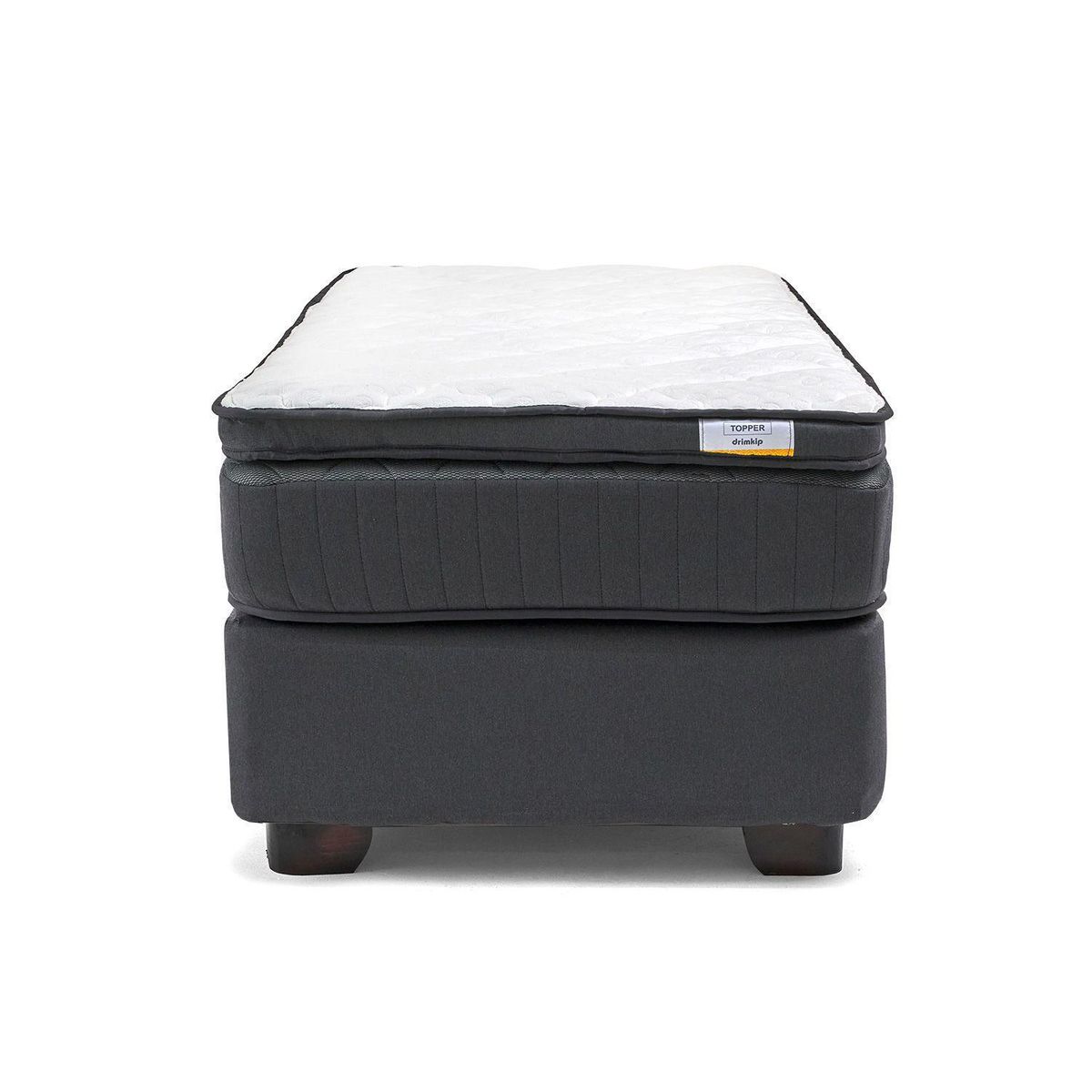 DRIMKIP - Cama 1.5 plazas Americana Hybrida Gris