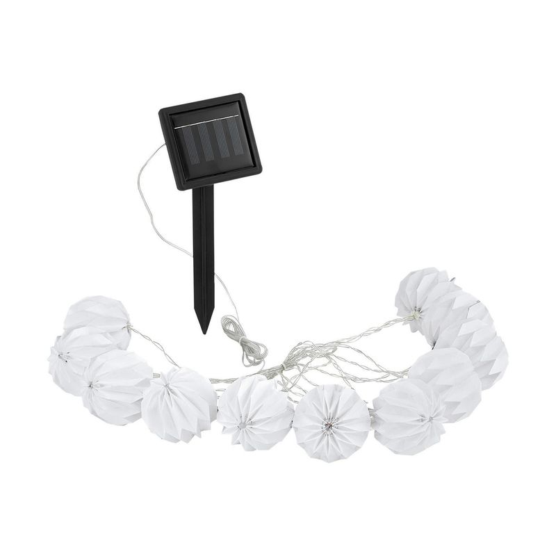 EGLO - Guirnalda Solar Solar-Led 200 cm Blanco 10 luces