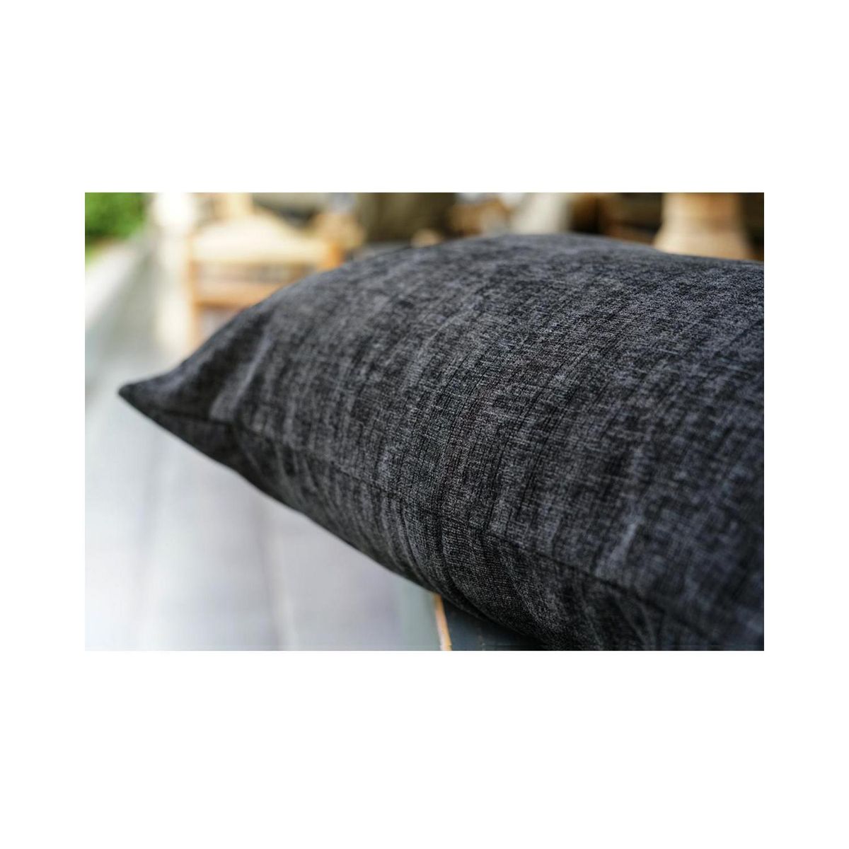 ATMOSPHERA HOME - Cojín negro negro 35x50 cm