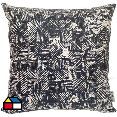 Cojn geo negro 44X44 cm