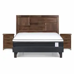 ROSEN - Cama 2 plazas Europea New Style 6 Blanco