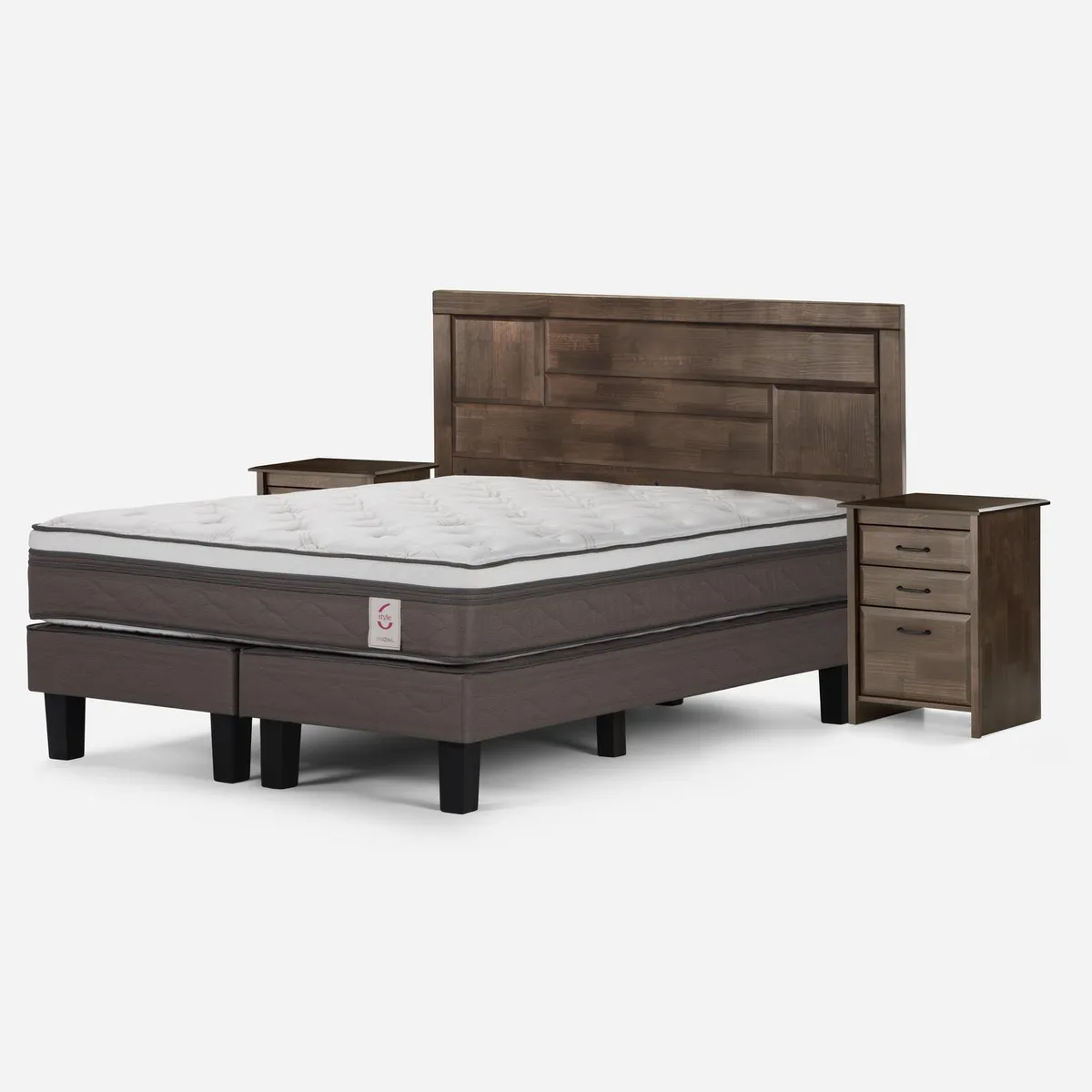 ROSEN - Cama 2 plazas Europea New Style 6 Blanco