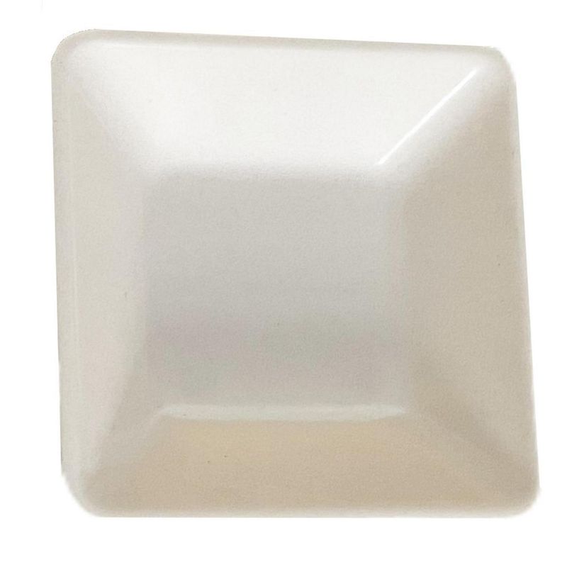 DECOGREEN - Plato biodegradable para modelo cuadrado blanco