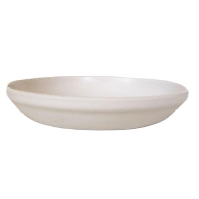Plato biodegradable para modelo curvo o redondo blanco