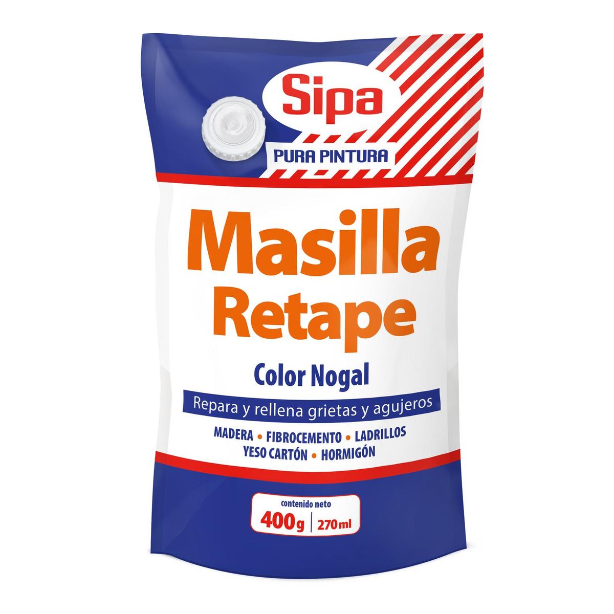 SIPA - Masilla retape Nogal 400 gr