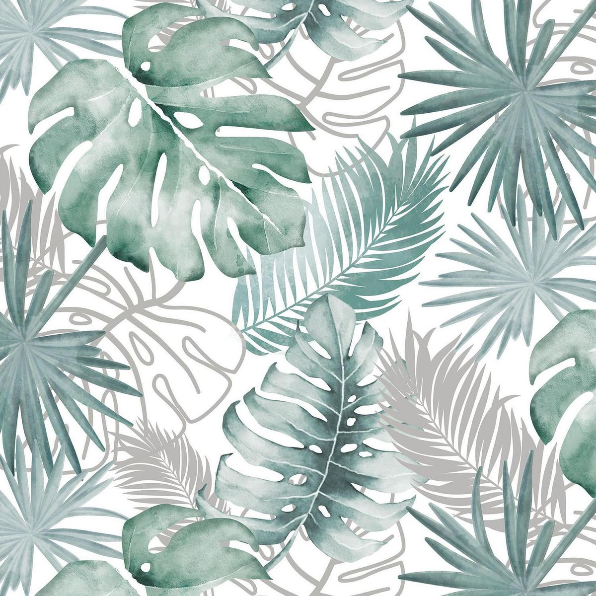 MURESCO - Papel Mural Monstera 3738-2 5 m2