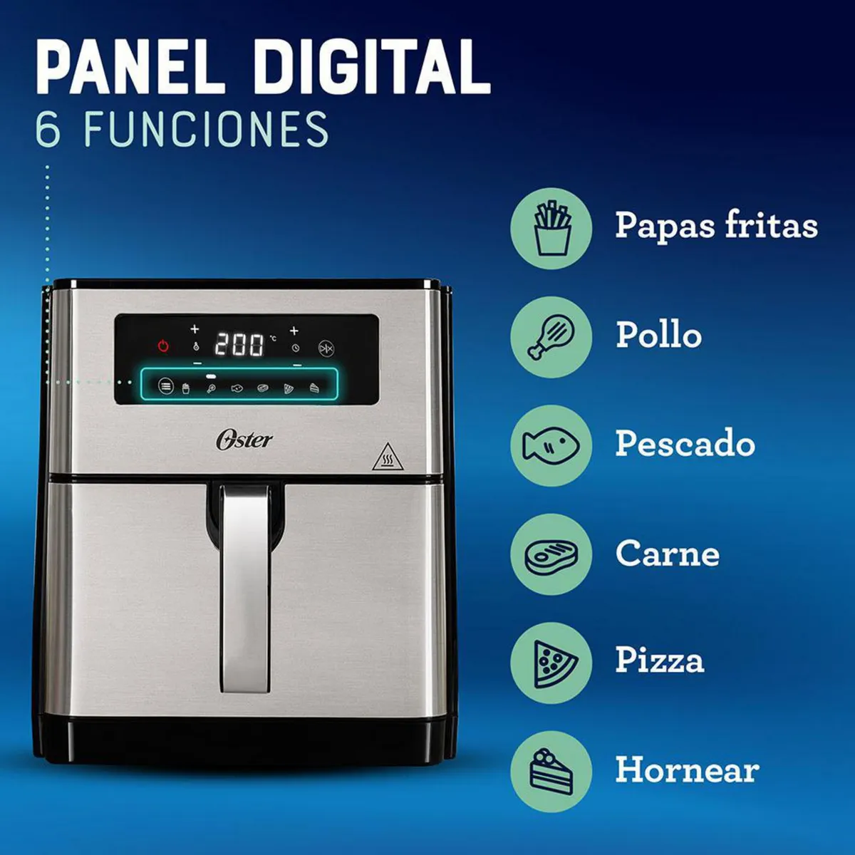 OSTER - Freidora de aire digital 9 litros