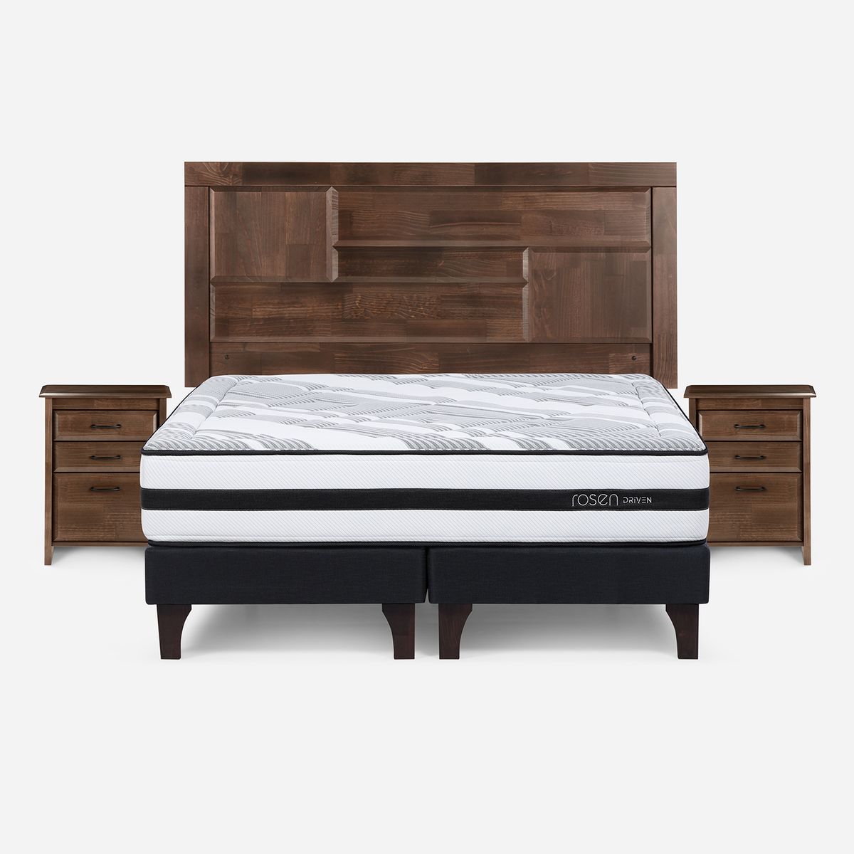 ROSEN - Cama 2 Plazas Europea Driven Blanco