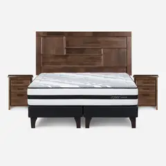 ROSEN - Cama 2 plazas Driven Blanco