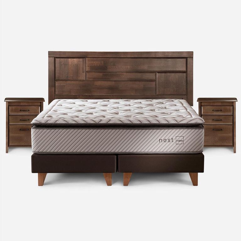 Cama King Europea Nest Blanco