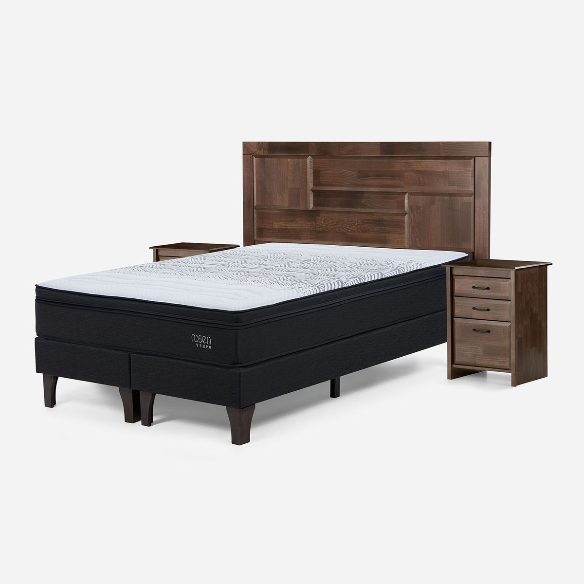 ROSEN - Cama King Europea Tempo Blanco