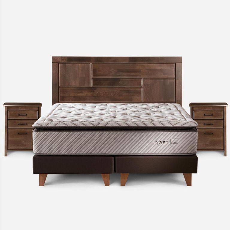 Cama 2 plazas Europea Nest Blanco