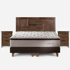 ROSEN - Cama 2 plazas Nest Blanco