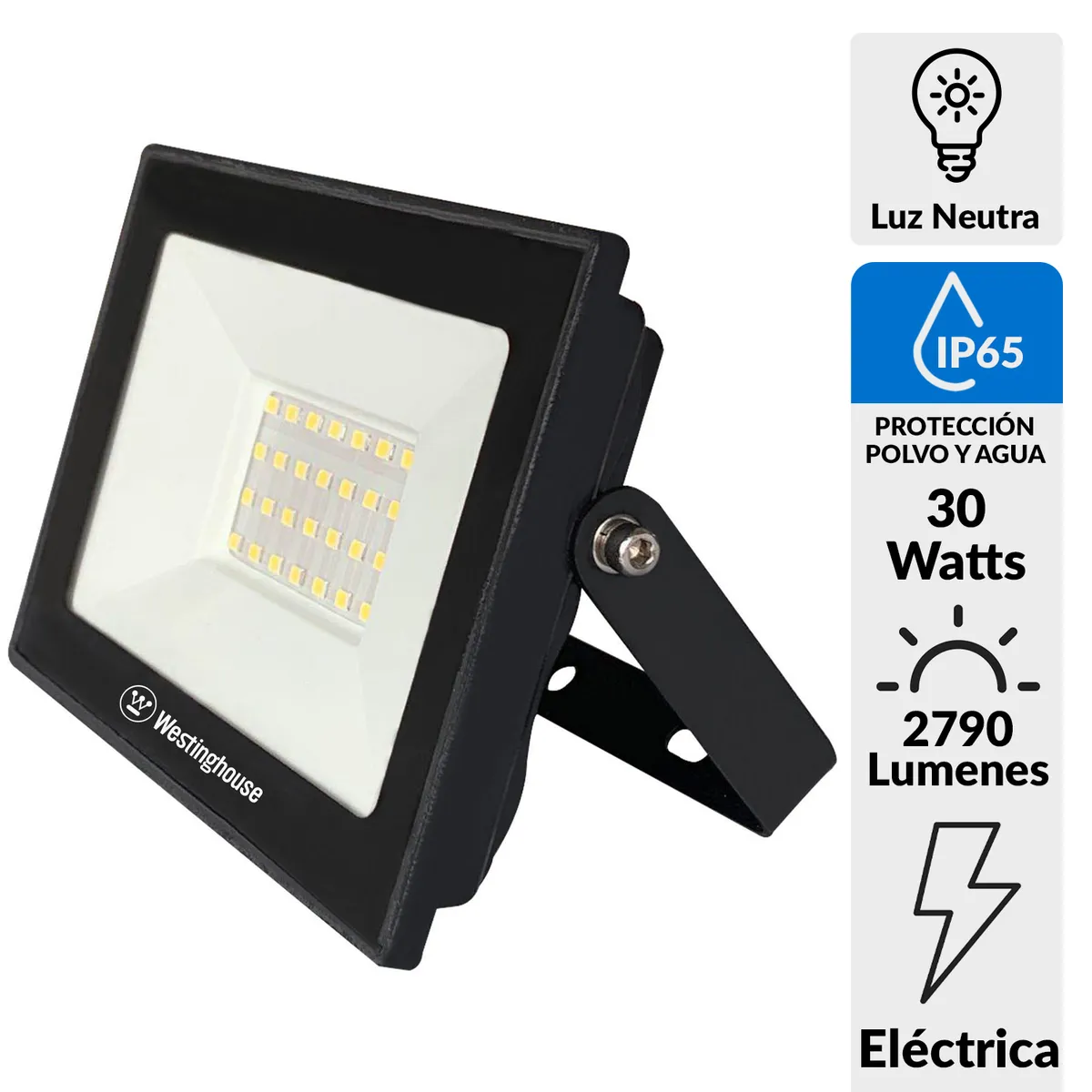 WESTINGHOUSE - Proyector Led Smd 30 W IP 65 2790 lm Luz Neutro