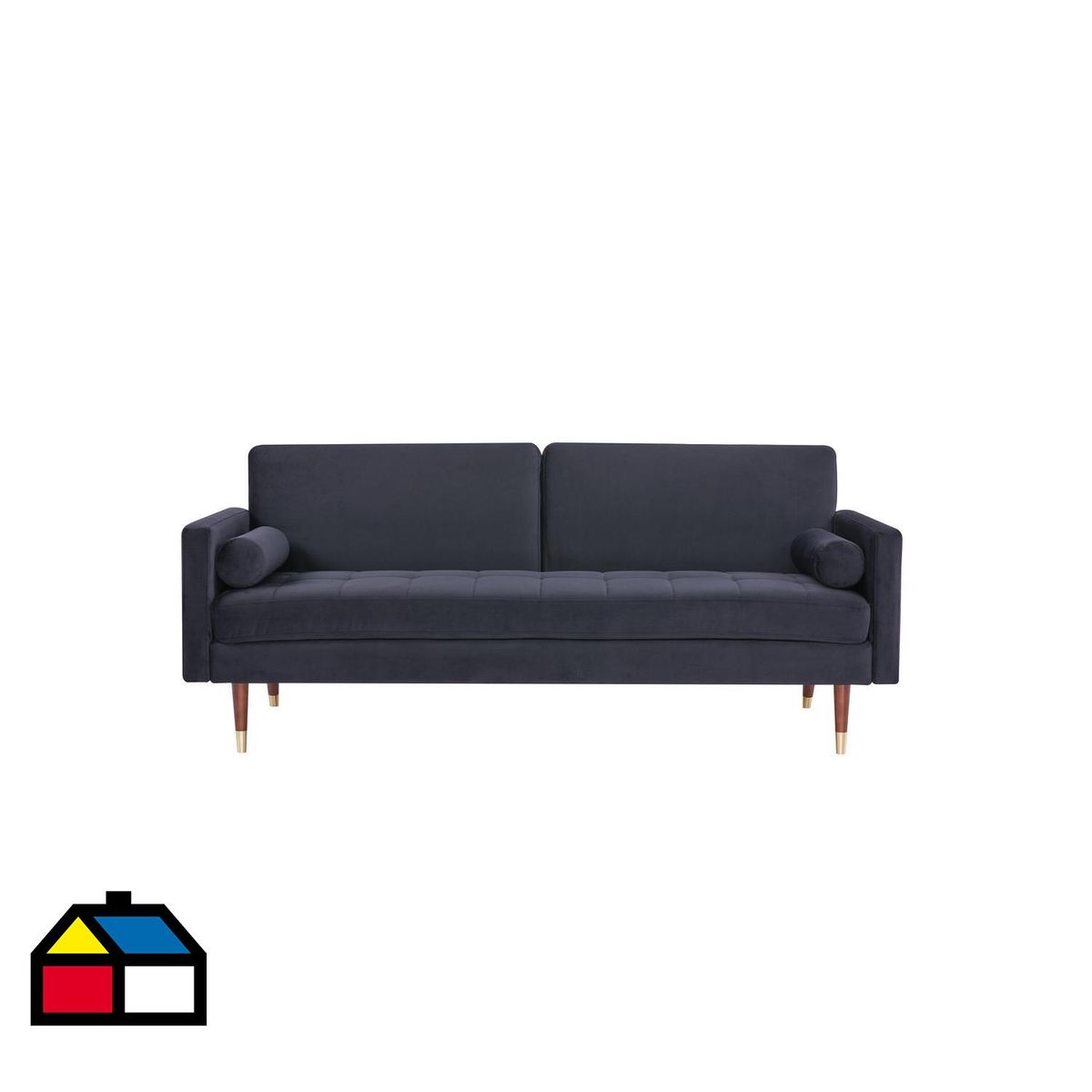 HOMY - Futón Ingles negro 182x73x80cm