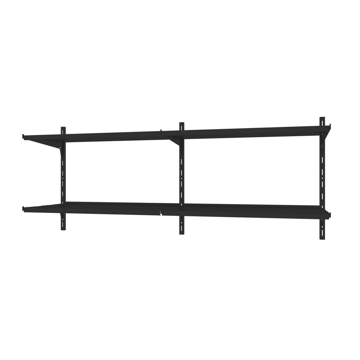 DUCASSE - Repisa Grad. Dúo Acero 4 Nivel(es) 120x50x30 cm Negro