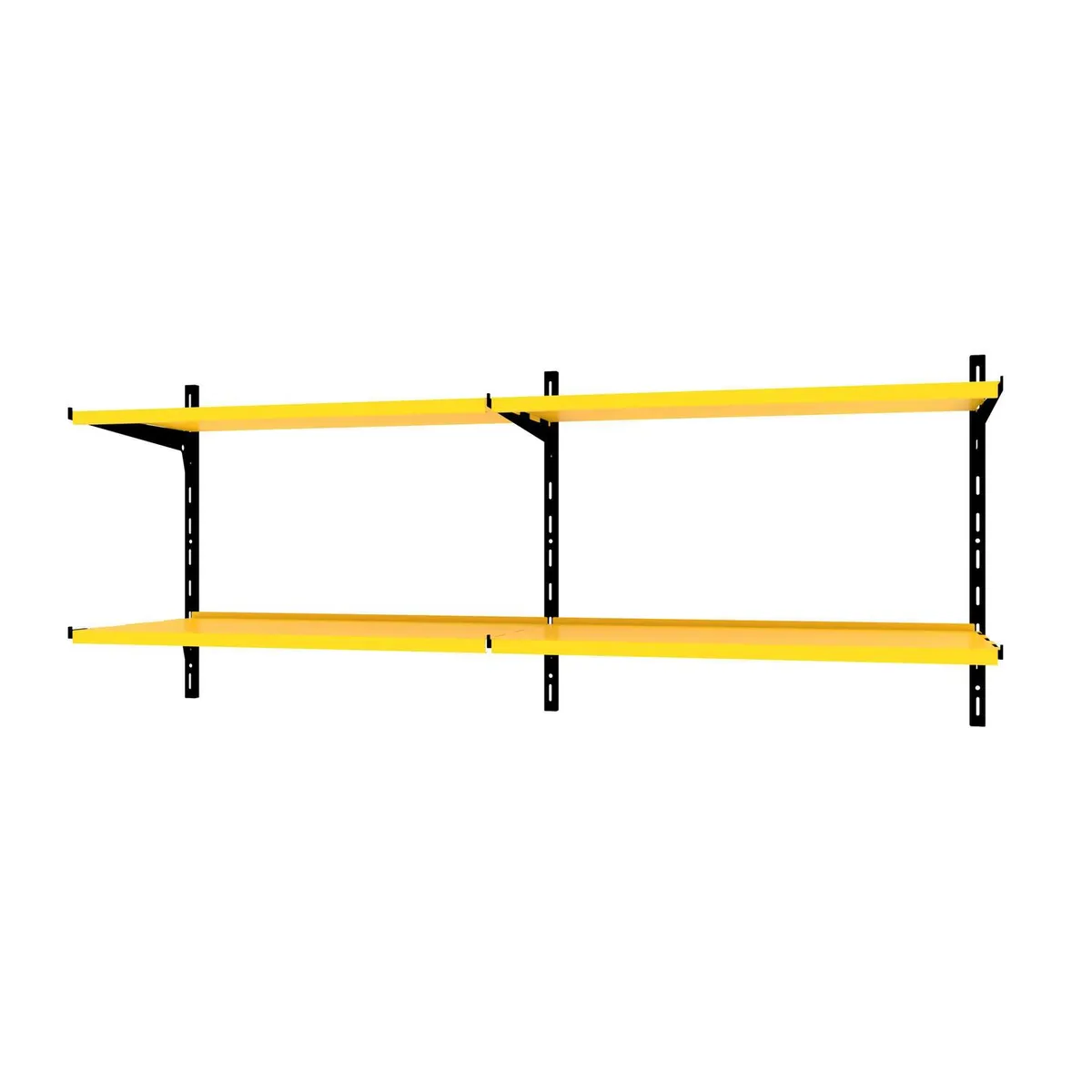 DUCASSE - Repisa Grad. Dúo Acero 4 Nivel(es) 120x50x30 cm Amarillo/Negro