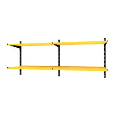 DUCASSE - Repisa Grad. Dúo Acero 4 Nivel(es) 120x50x30 cm Amarillo/Negro