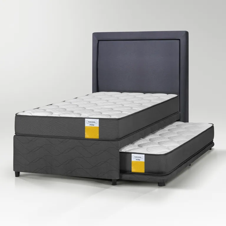 Cama Nido 1 Plaza 90X190 Cm + Respaldo