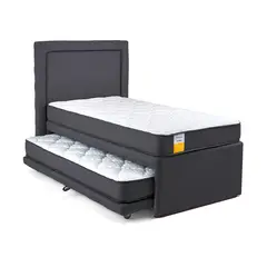 DRIMKIP - Cama Nido 1 Plaza 90x190 cm + respaldo