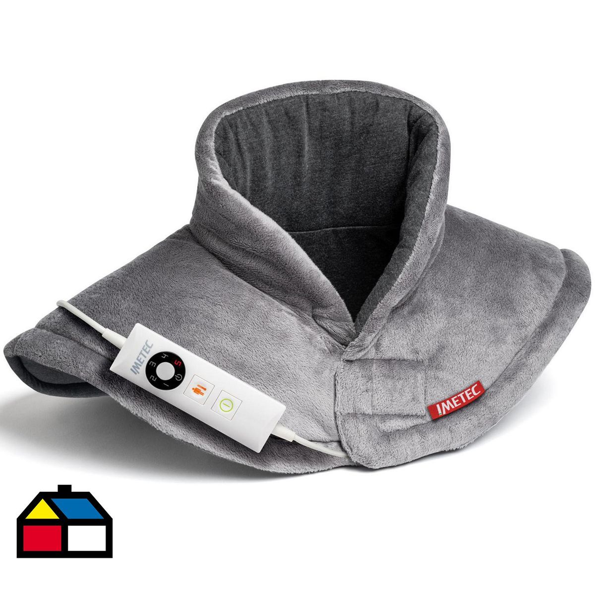 SCALDASONNO - Almohadilla Cervical Eléctrica Microfibra Especial 65 W Gris