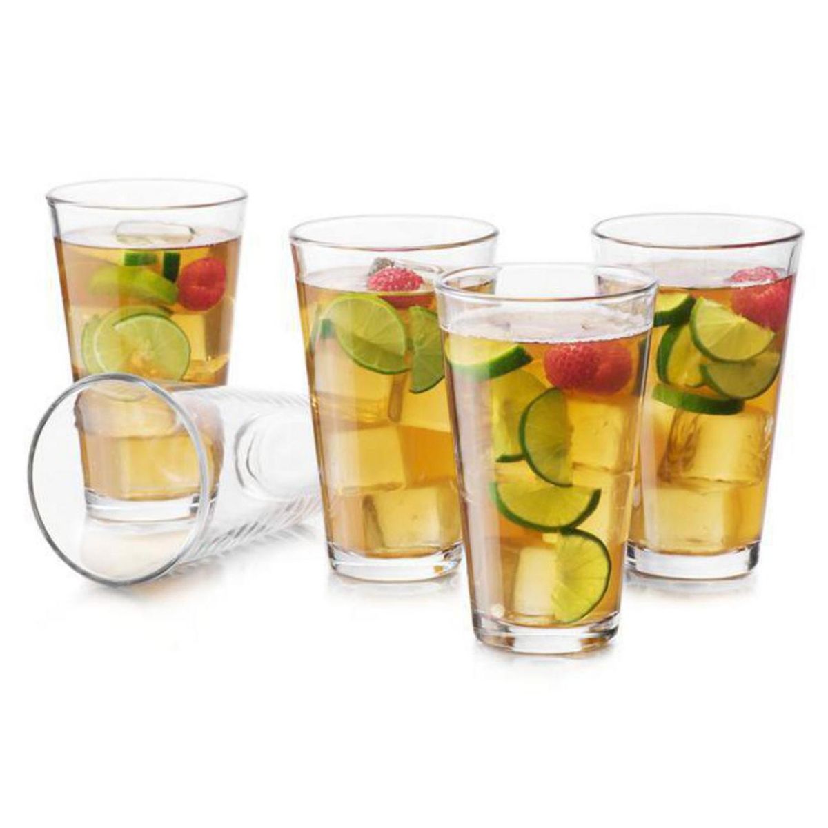 LIBBEY - Set 6 Vasos Alto de Vidrio 473 ml Transparente
