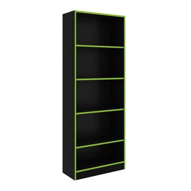 Estante Gamer 5 Nivel(es) 59.8x160x25.5 cm Negro/Verde
