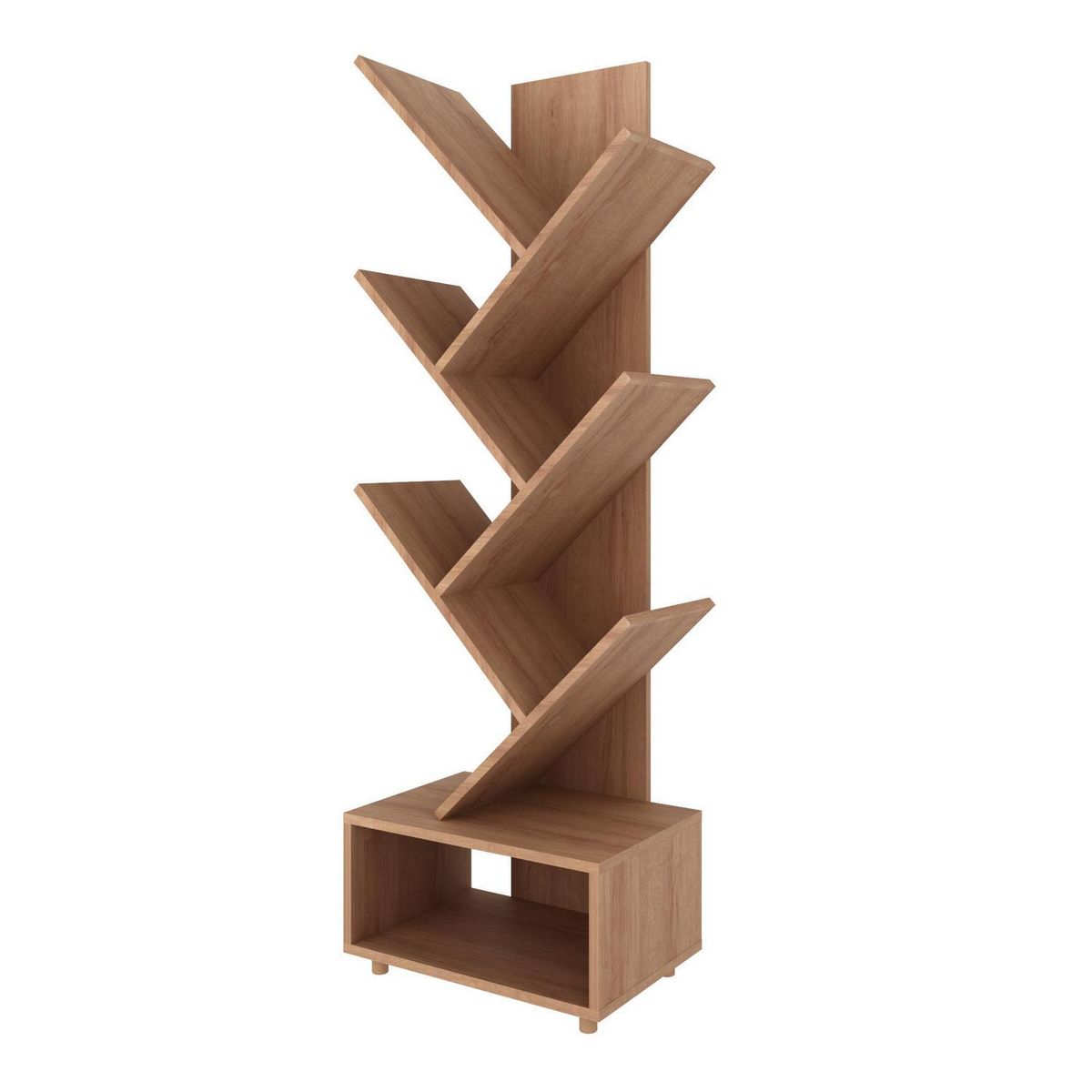 TECNOMOBILI - Estante Oficina MDP 5 Nivel(es) 43.3x139.4x31.5 cm Almendra