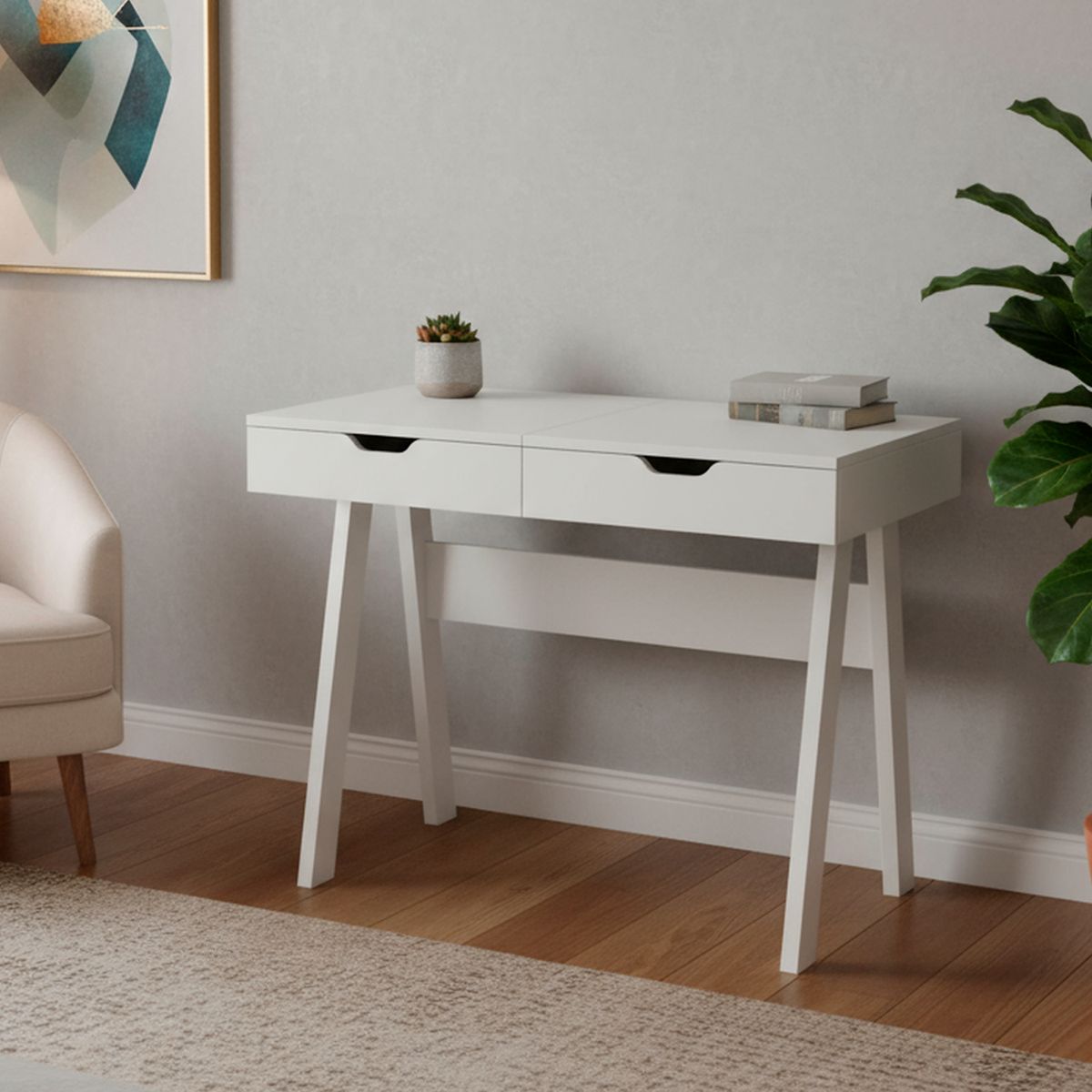 TECNOMOBILI - Tocador 1 Cajón(es) 0 90.5x75.2x52 cm Blanco