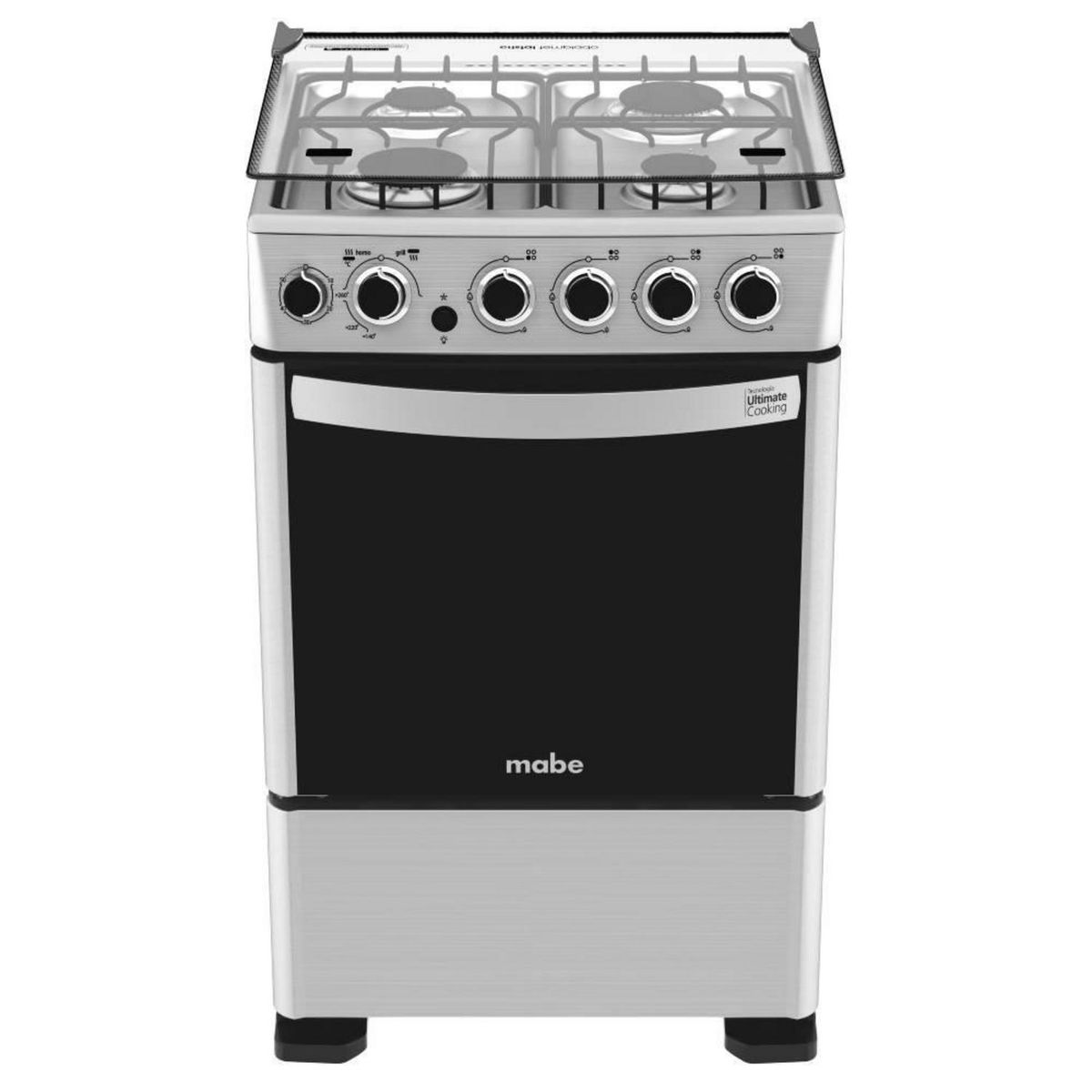 MABE - Cocina a Gas 4 Platos Acero Inox CMC5550AX0