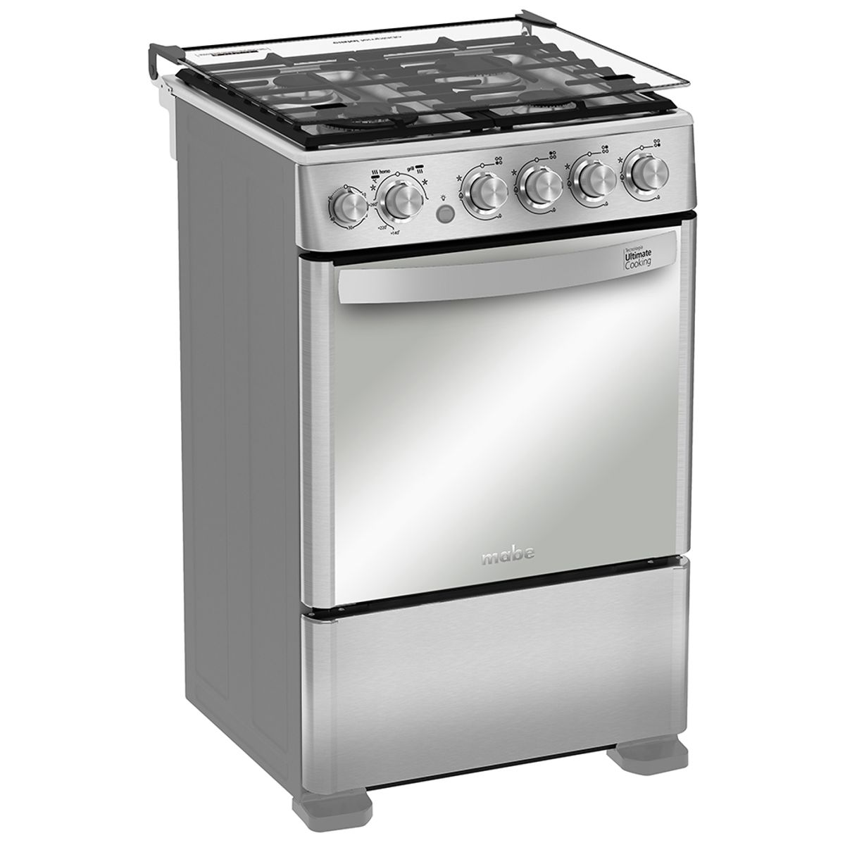 MABE - Cocina a Gas 4 Platos Acero Inox CMC5560FX0