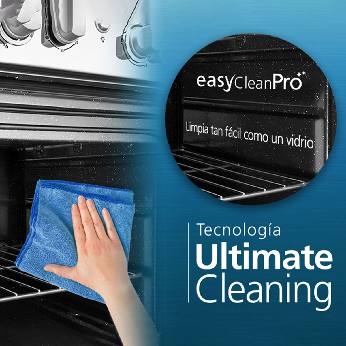 MABE - Cocina a Gas 4 Platos Acero Inox CMC5560FX0