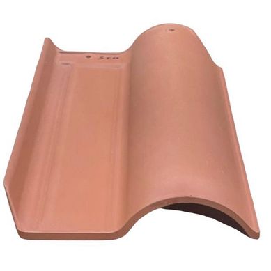 Teja Colonial Wave Cermica 27x42 cm 10 mm Caf