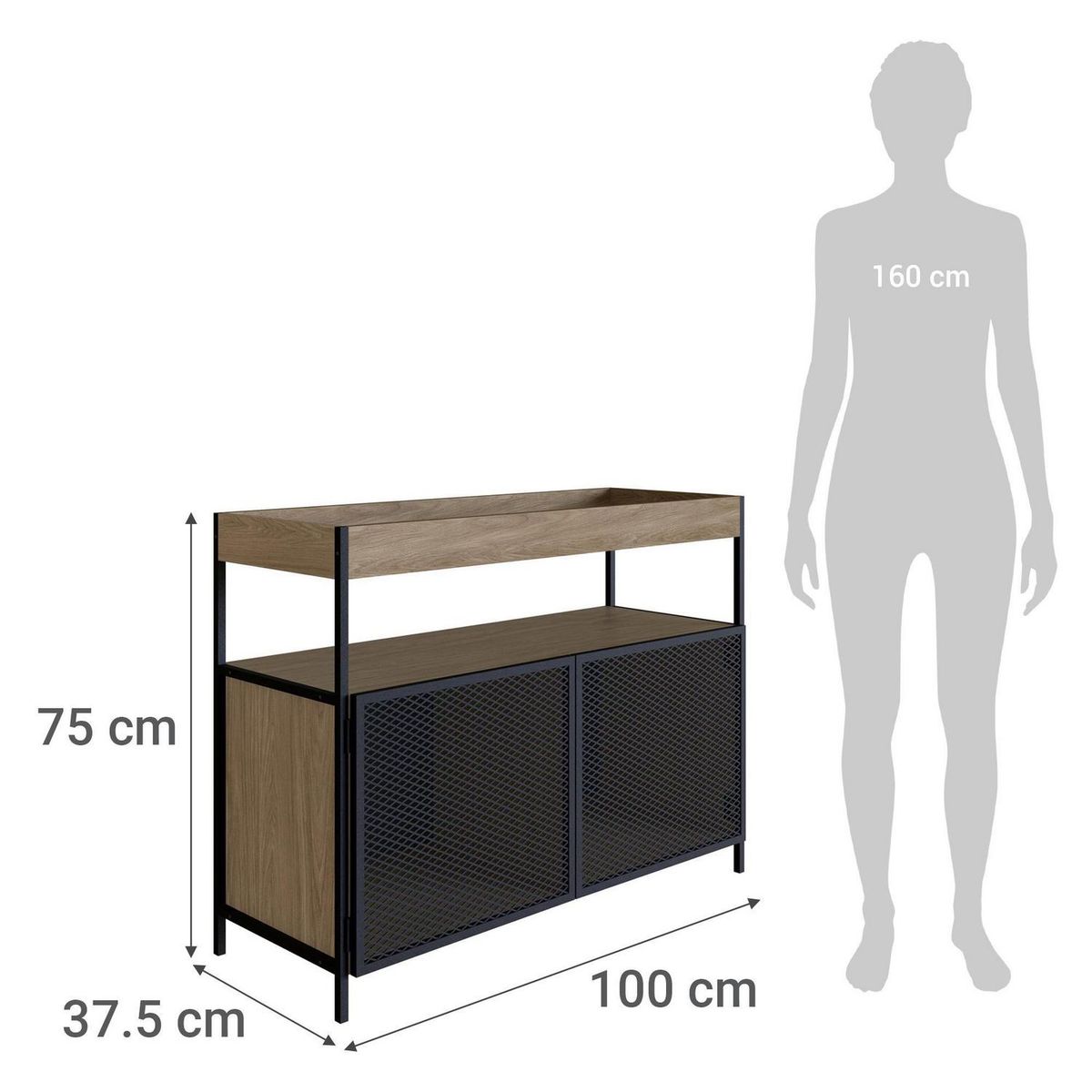 DECOCASA - Buffet Diseño Café 100xx75 cm