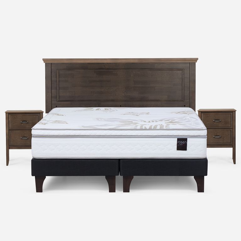 ROSEN Cama 2 plazas Europea Art 4 Blanco