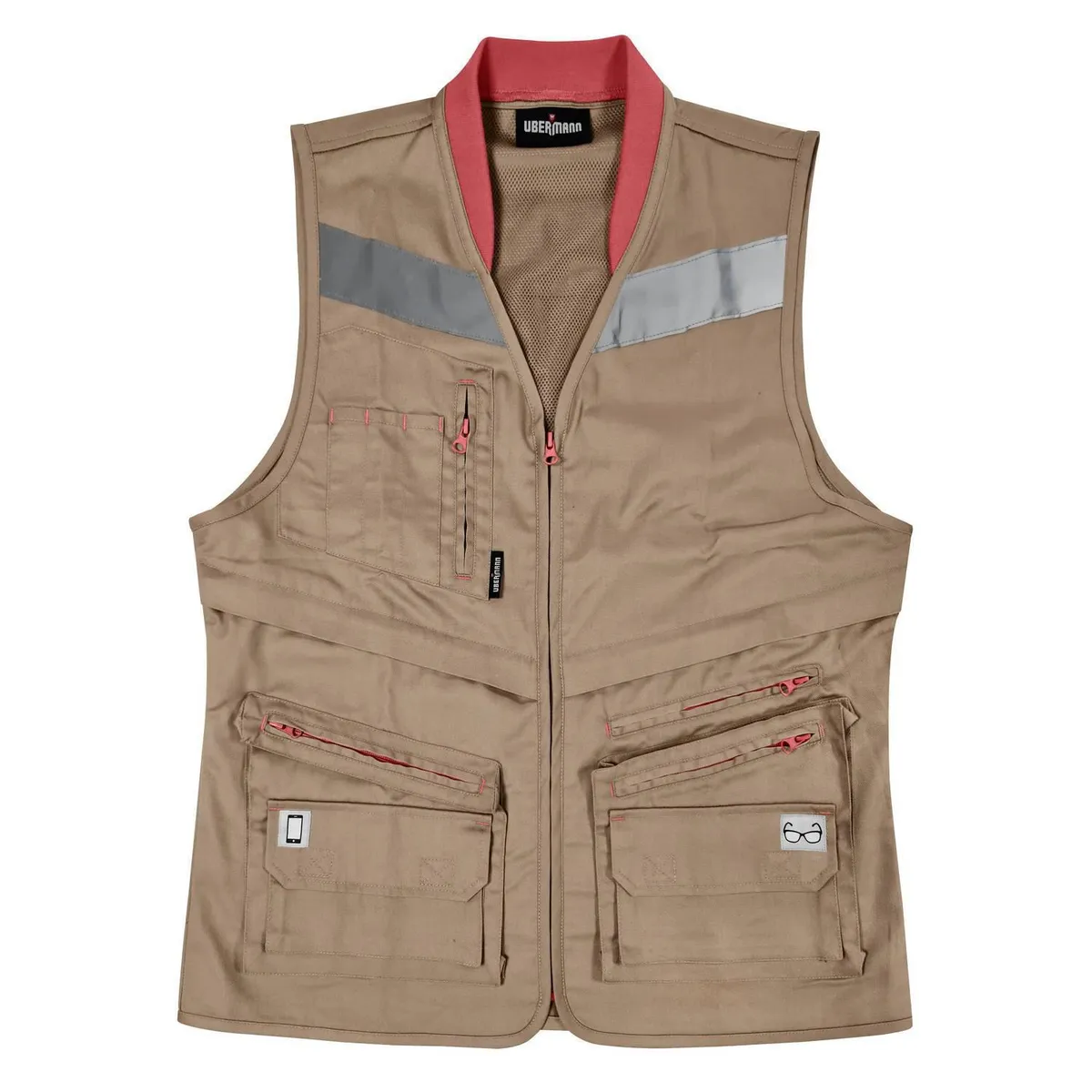 UBERMANN - Chaleco geologo patriot mujer café M