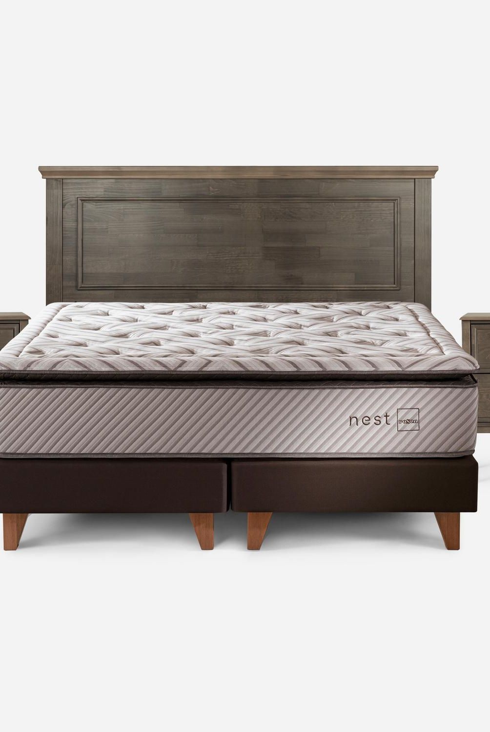 ROSEN - Cama 2 Plazas Europea Nest Blanco