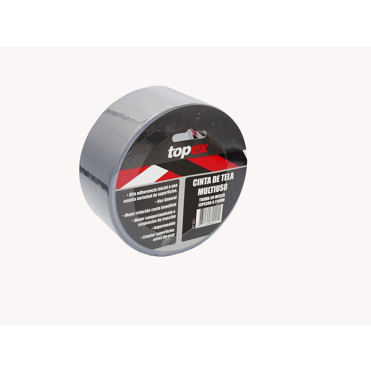 TOPEX - Cinta tela adhesiva 48mm x 27m