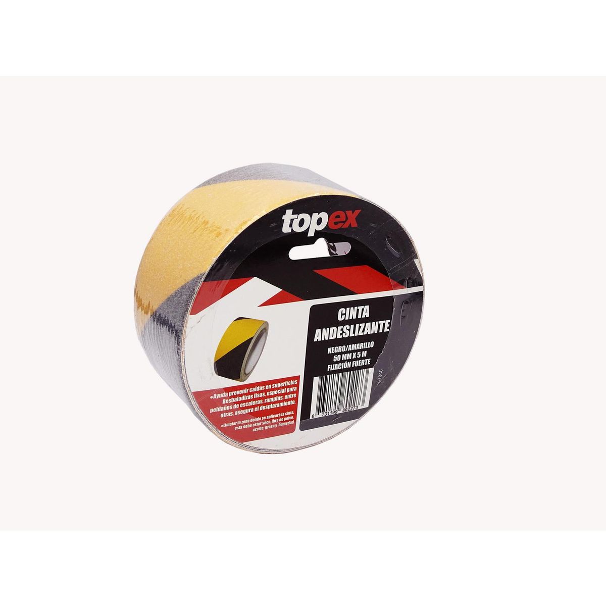 TOPEX - Cinta antideslizante 50mm x 5m ne/ama