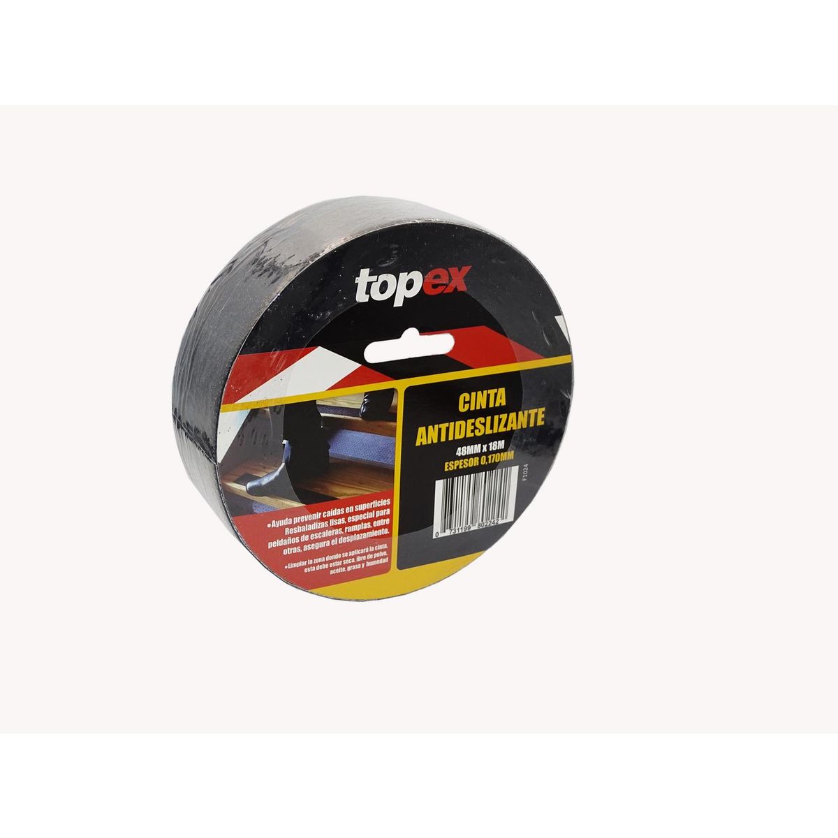 TOPEX - Cinta antideslizante 48 x 18m negro