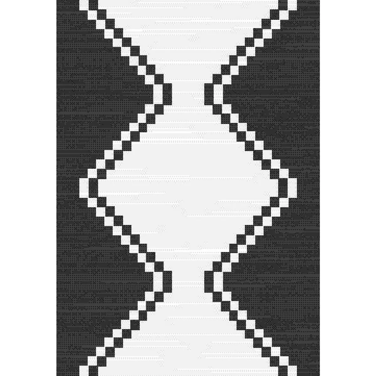 IDETEX - Alfombra Grande Atenea 240x340 cm Sisal Negra