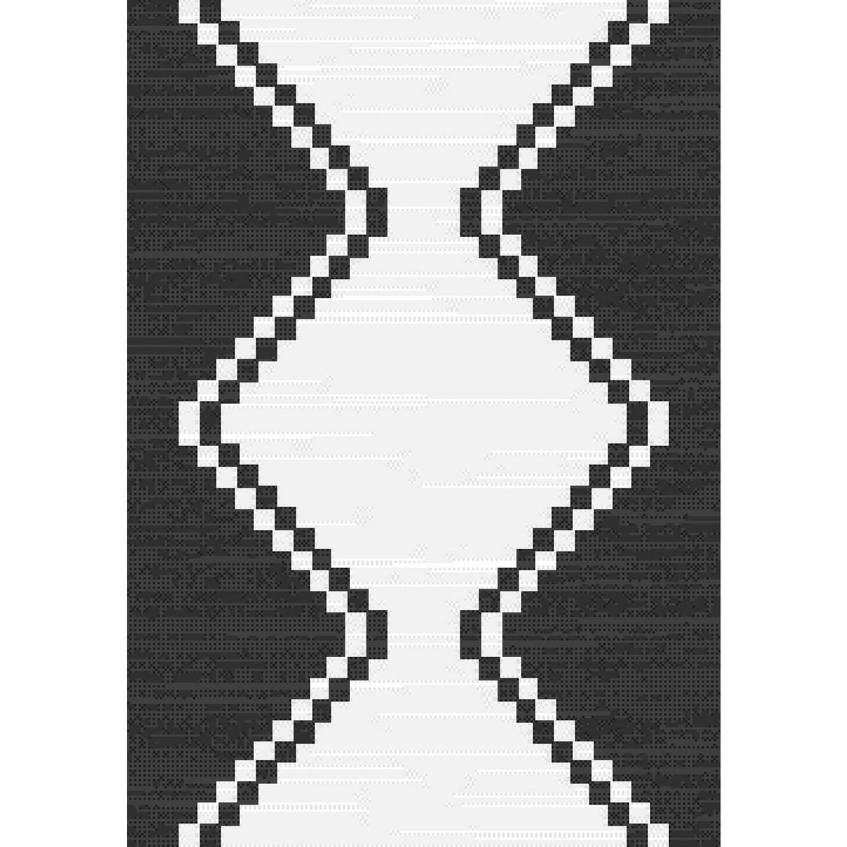 IDETEX - Alfombra Grande Atenea 240x340 cm Sisal Negra