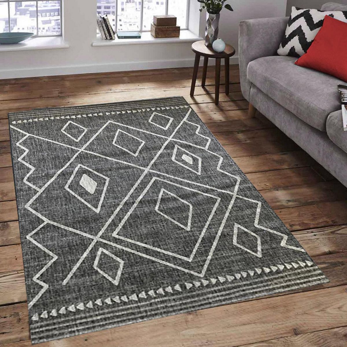 IDETEX - Alfombra Grande Atenea 240x340 cm Sisal Smoke