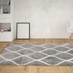 IDETEX - Alfombra carved Apiary 150x200 cm gris