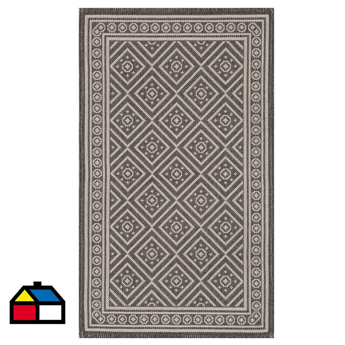 IDETEX - Alfombra kali 160x230 cm Poliéster Negra